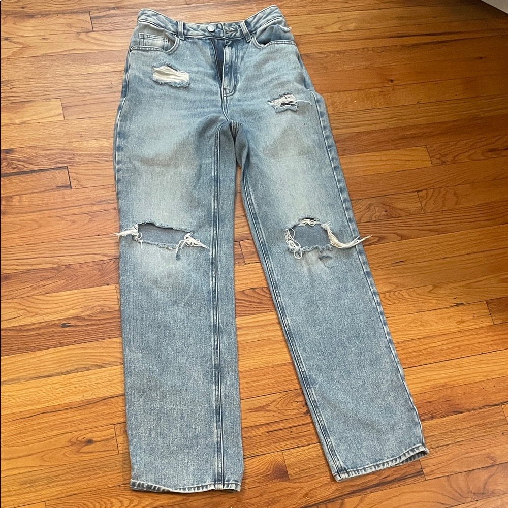 Pacsun boyfriend Light Blue Distressed Women's Jeans